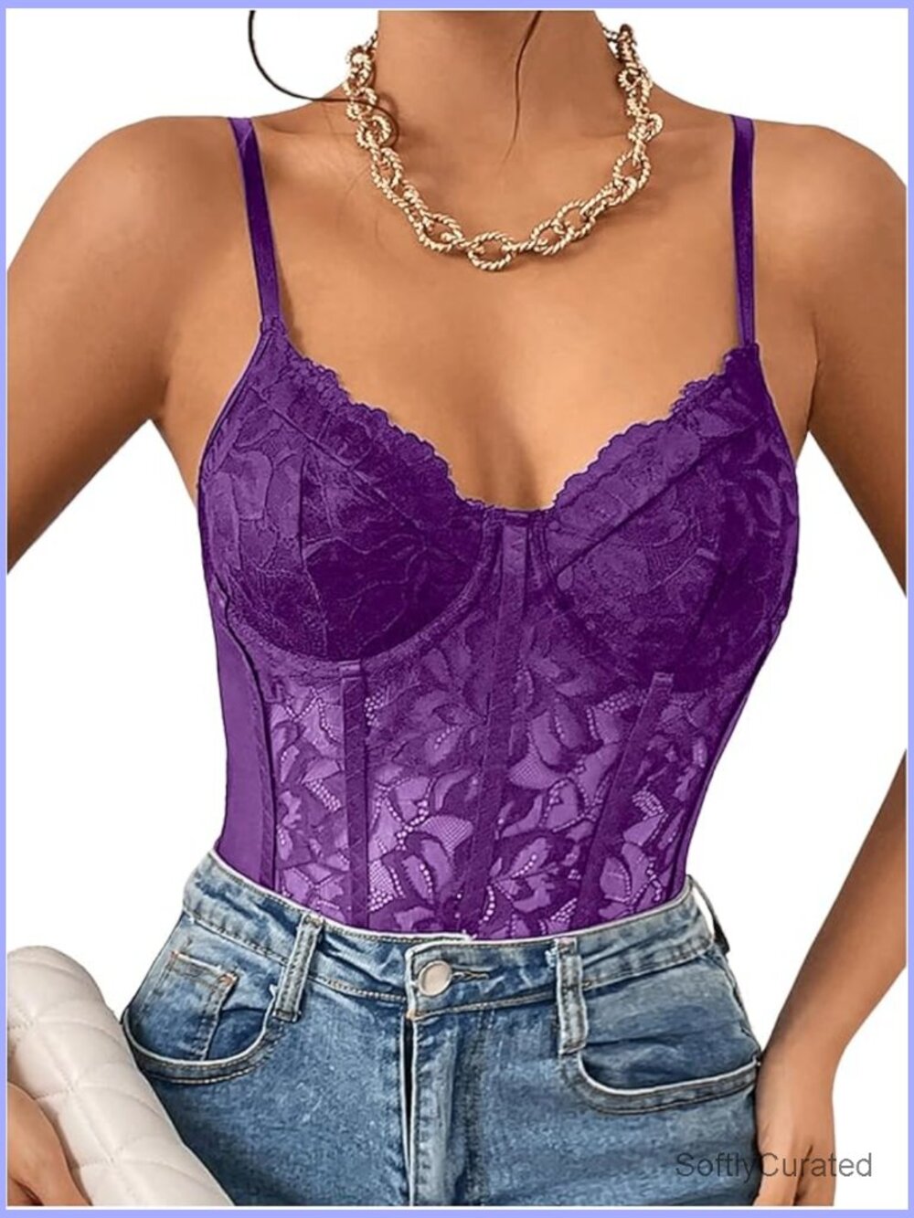 Sheer Mesh Lace Corset Bodysuit Spaghetti Strap Bustier Top Rave Party